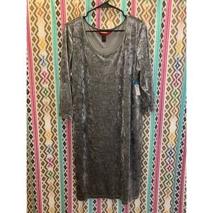 NWT Rue 21 + Grey Velour Bodycon